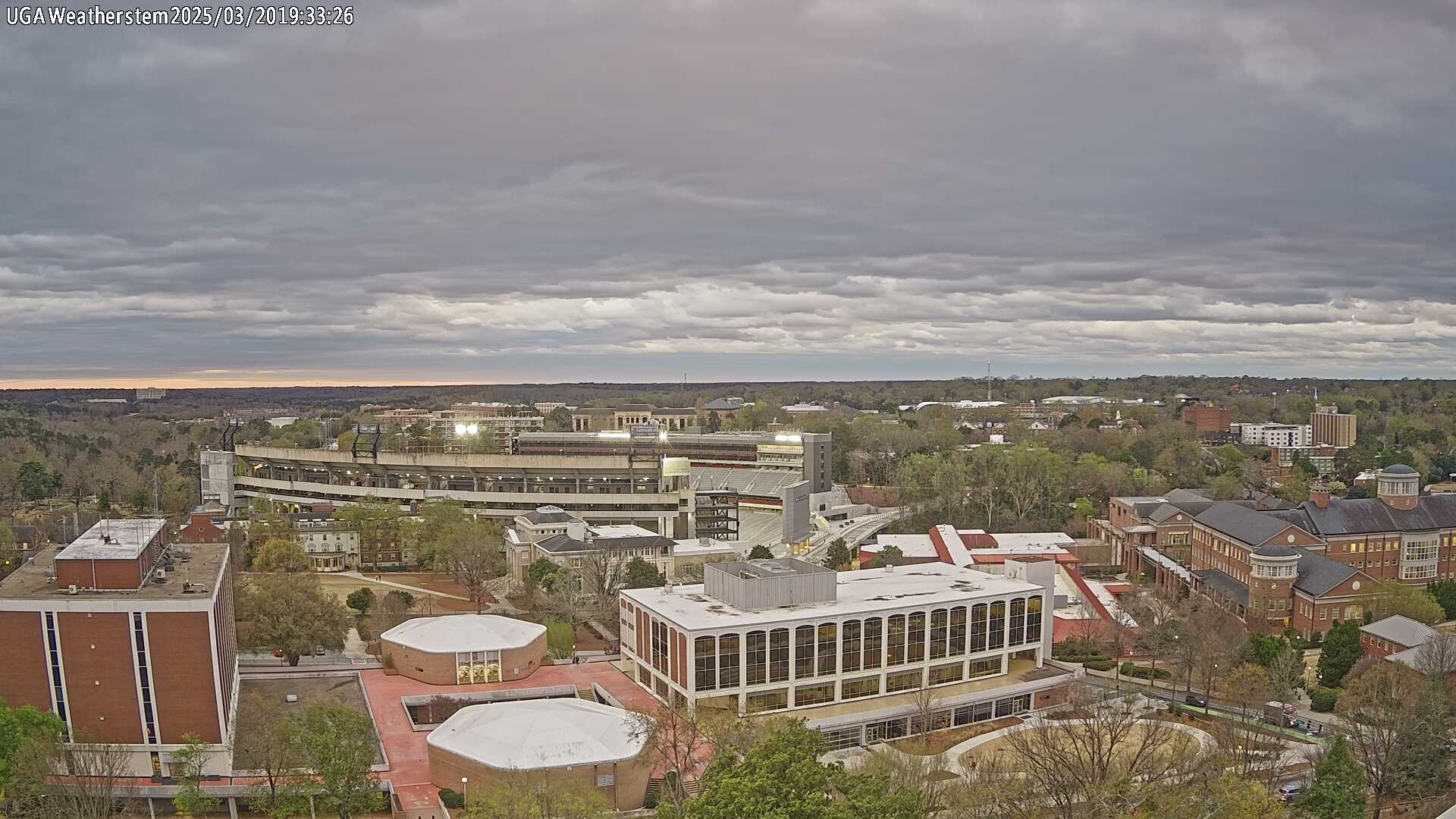 Outubro 2018 Atenas Geórgia Eua Vistas Aéreas Sanford Stadium Que